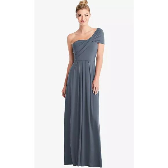 Loop Dress Carlos Saavedra LJ-Loop-Long Maxi Dress XL Blue Grey Silverstone - Picture 1 of 16